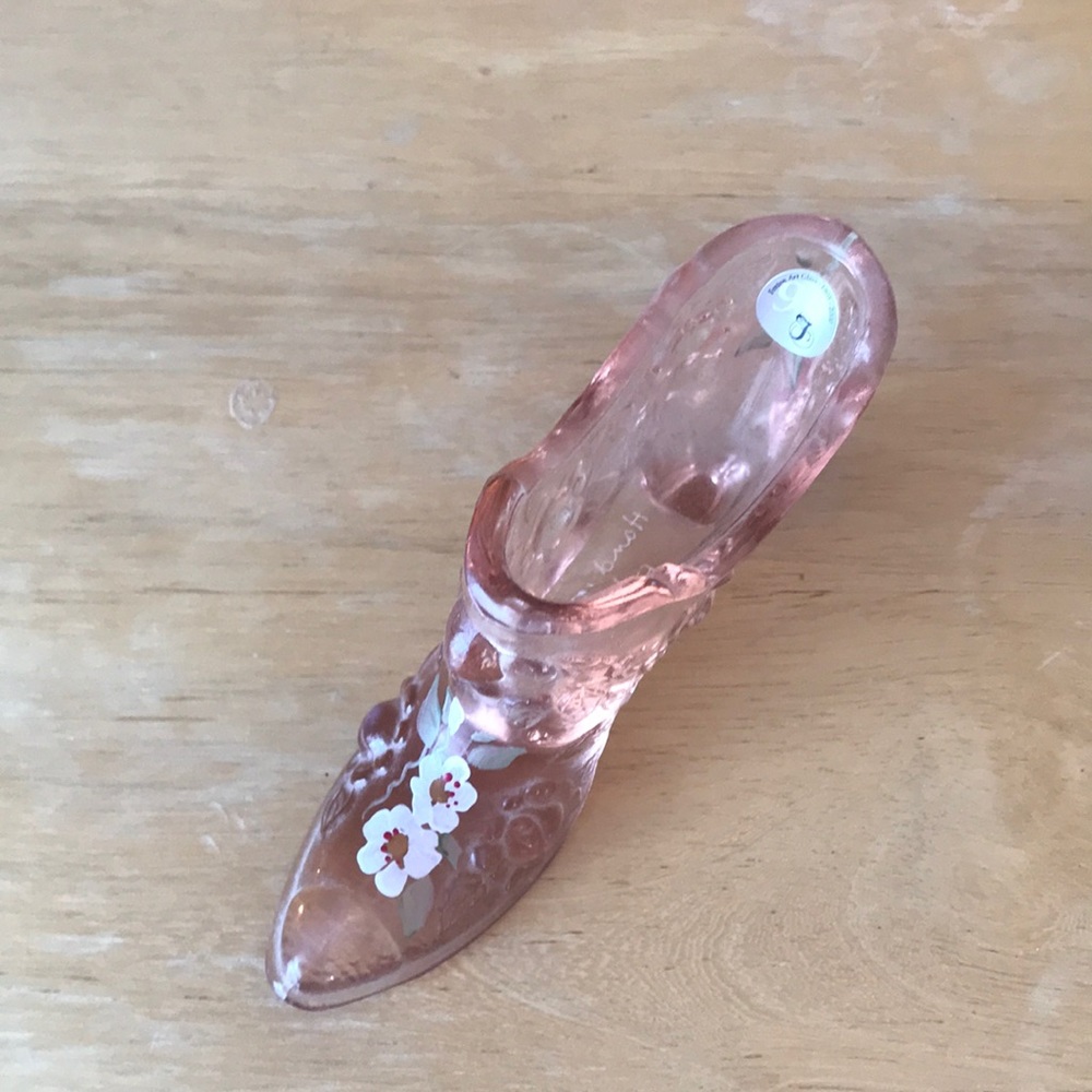 Fenton 95th Anniversary Edition Glass Shoe